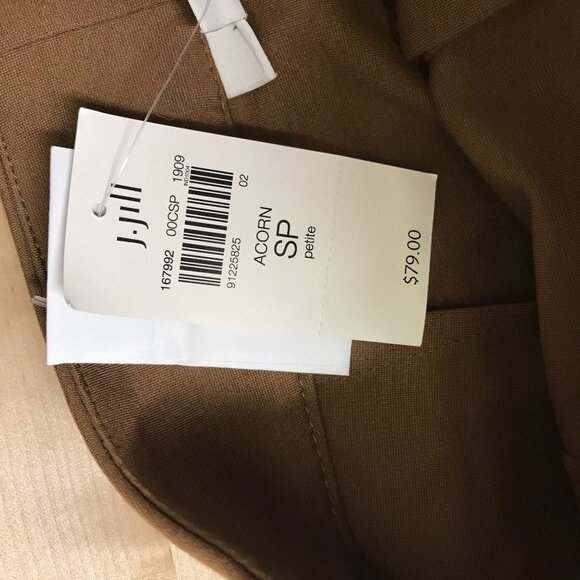 J. JILL -WOMEN'S SMALL PETITE - ACORN TAN BUTTON UP SKIRT - Picture 9 of 10